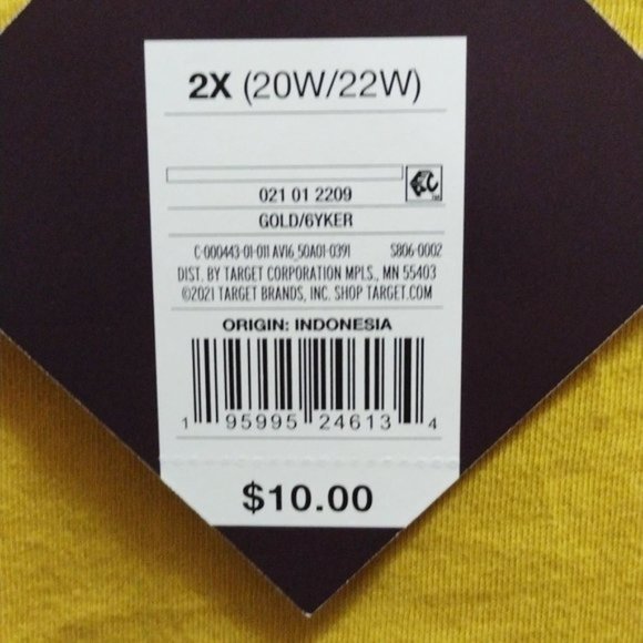 NWT Women's Plus Size Short Sleeve T-Shirt - Ava & Viv - 2X - Picture 6 of 8